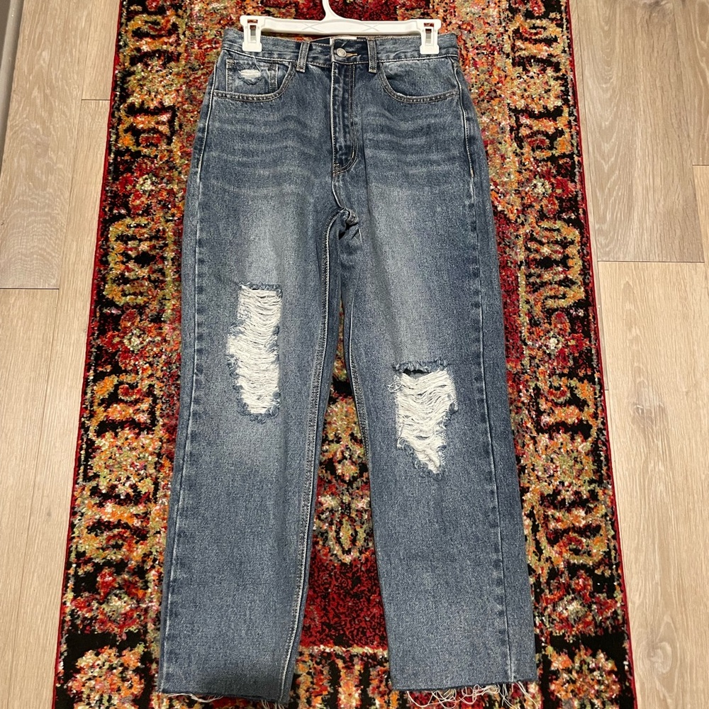 “ impression high rise relaxed denim” boyfriend jean. - Picture 1 of 1